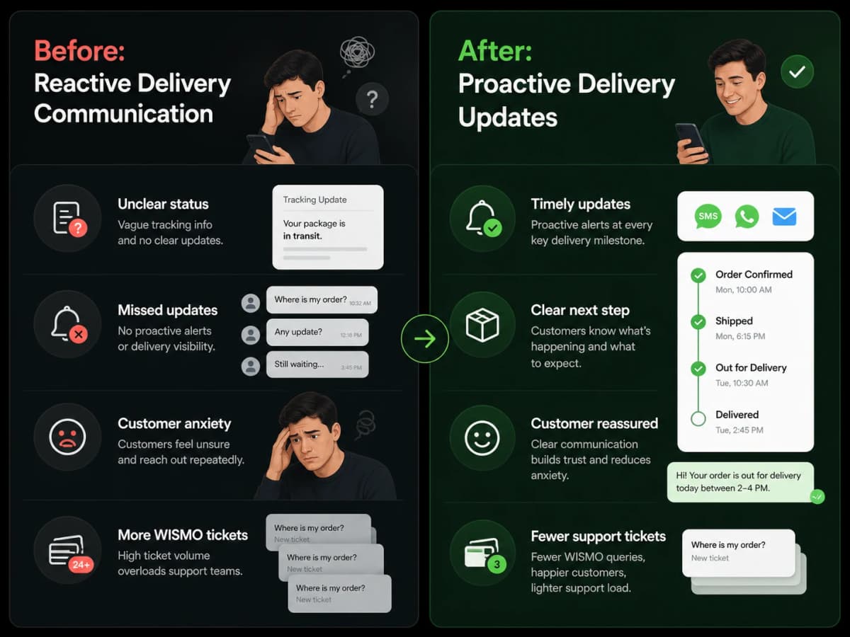 How to Reduce WISMO Tickets in Ecommerce with Better Delivery Updates - image 1